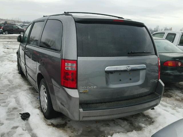 2D8HN44E79R695406 - 2009 DODGE GRAND CARA GRAY photo 3