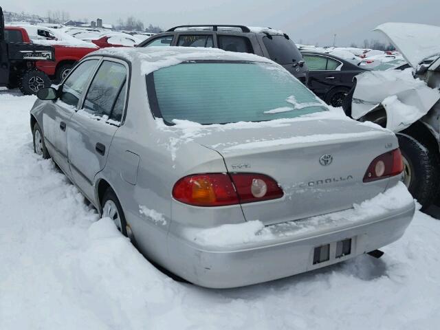 2T1BR12E32C884330 - 2002 TOYOTA COROLLA CE SILVER photo 3