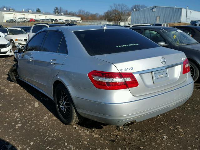 WDDHF8JB6DA731313 - 2013 MERCEDES-BENZ E 350 4MAT SILVER photo 3