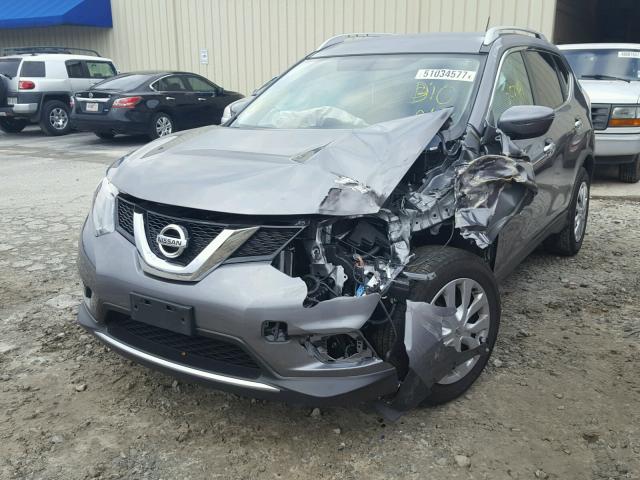 KNMAT2MT6GP633387 - 2016 NISSAN ROGUE S CHARCOAL photo 2