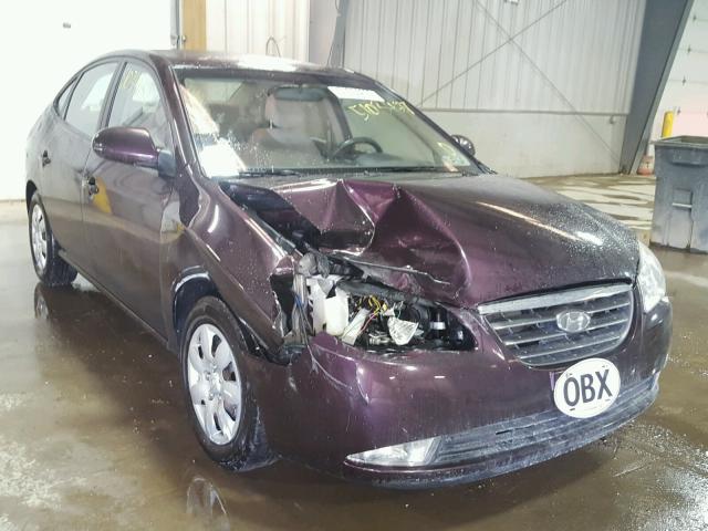 KMHDU46D18U585260 - 2008 HYUNDAI ELANTRA GL MAROON photo 1