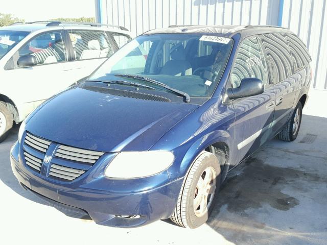 1D4GP24R96B717110 - 2006 DODGE GRAND CARA BLUE photo 2