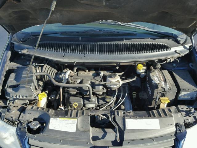 1D4GP24R96B717110 - 2006 DODGE GRAND CARA BLUE photo 7