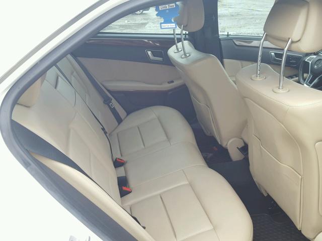 WDDHF8JBXDA714692 - 2013 MERCEDES-BENZ E 350 4MAT WHITE photo 6