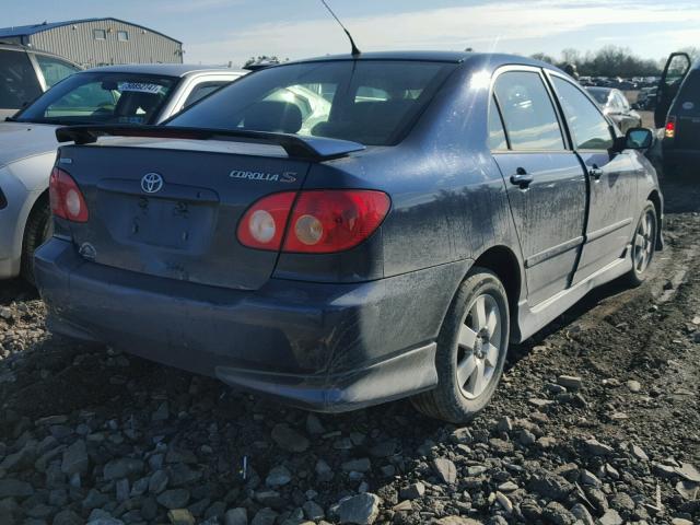 2T1BR32E55C452550 - 2005 TOYOTA COROLLA CE BLUE photo 4