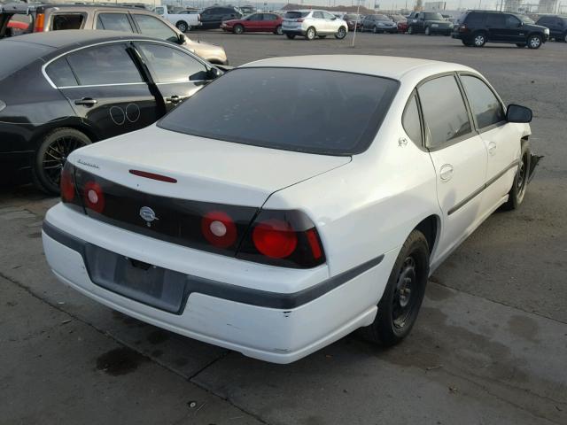 2G1WF52E959307588 - 2005 CHEVROLET IMPALA WHITE photo 4