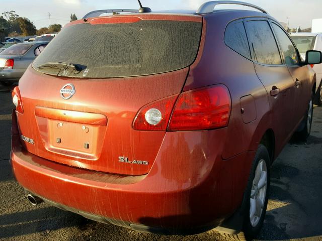 JN8AS58V79W164923 - 2009 NISSAN ROGUE S RED photo 4