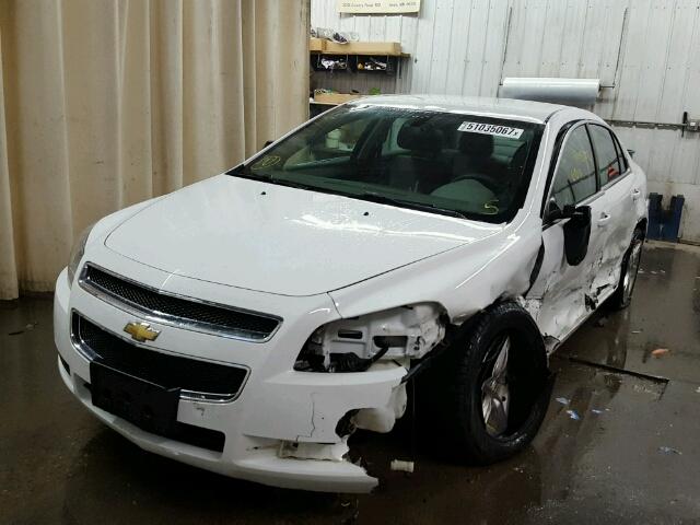 1G1ZA5EU2BF372171 - 2011 CHEVROLET MALIBU LS WHITE photo 2