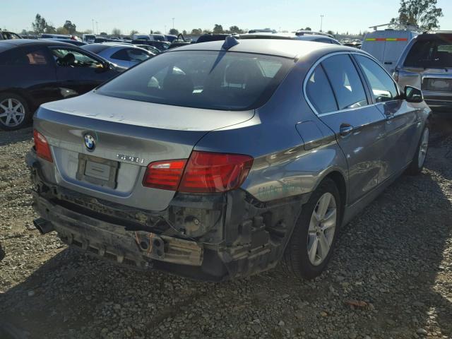 WBAFR1C53BC748169 - 2011 BMW 528 I GRAY photo 4