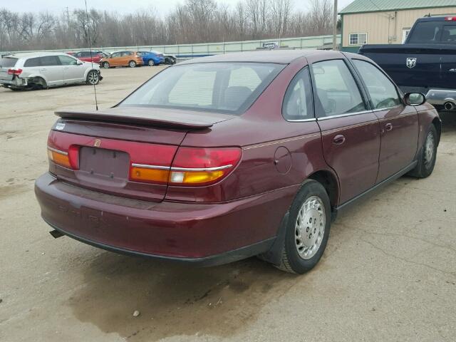 1G8JU52F3YY612398 - 2000 SATURN LS1 BURGUNDY photo 4