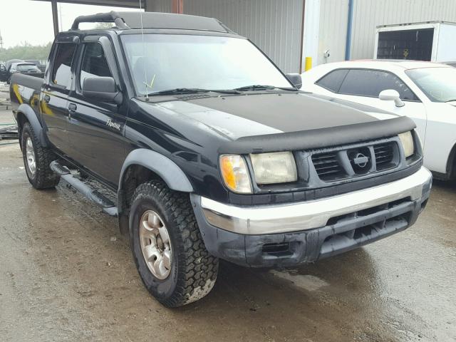 1N6ED27T5YC335123 - 2000 NISSAN FRONTIER C BLACK photo 1