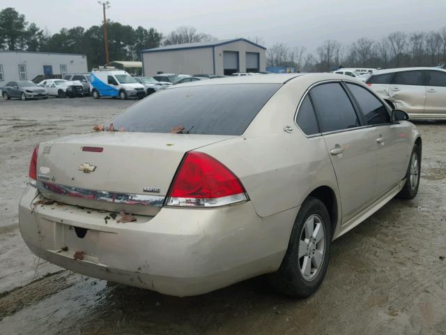 2G1WT57K191183442 - 2009 CHEVROLET IMPALA 1LT TAN photo 4