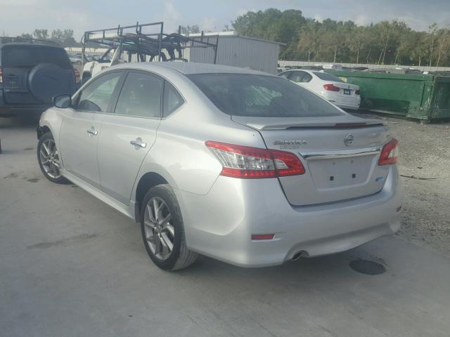 3N1AB7AP3EY313577 - 2014 NISSAN SENTRA S SILVER photo 3