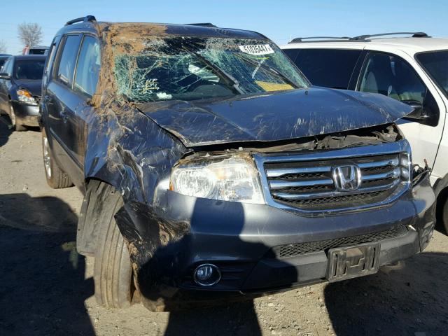 5FNYF4H56CB040002 - 2012 HONDA PILOT EXL CHARCOAL photo 1