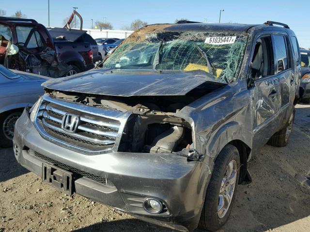 5FNYF4H56CB040002 - 2012 HONDA PILOT EXL CHARCOAL photo 2