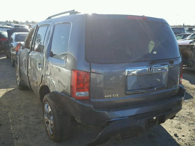 5FNYF4H56CB040002 - 2012 HONDA PILOT EXL CHARCOAL photo 3