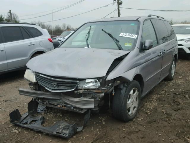 2HKRL186XYH537583 - 2000 HONDA ODYSSEY EX GRAY photo 2