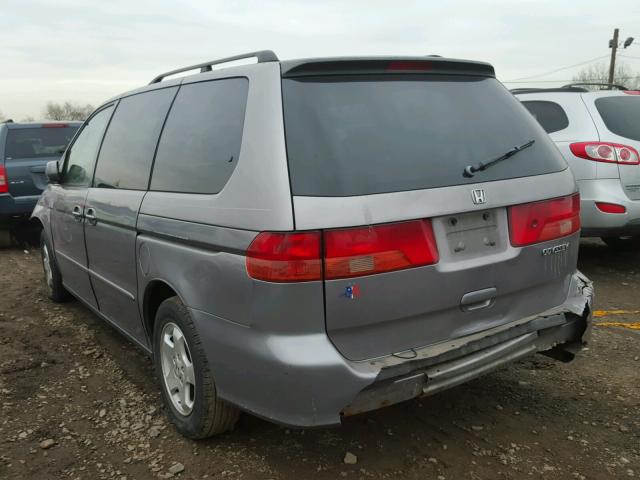 2HKRL186XYH537583 - 2000 HONDA ODYSSEY EX GRAY photo 3