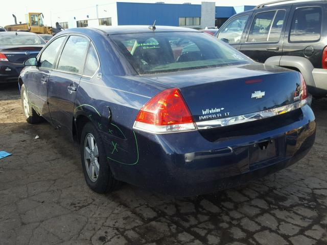 2G1WT58K579259595 - 2007 CHEVROLET IMPALA LT BLUE photo 3