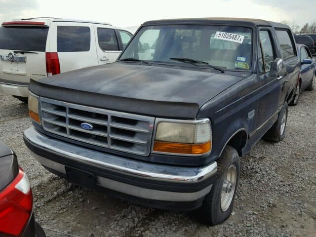 1FMEU15HXSLA03385 - 1995 FORD BRONCO U10 BLUE photo 2