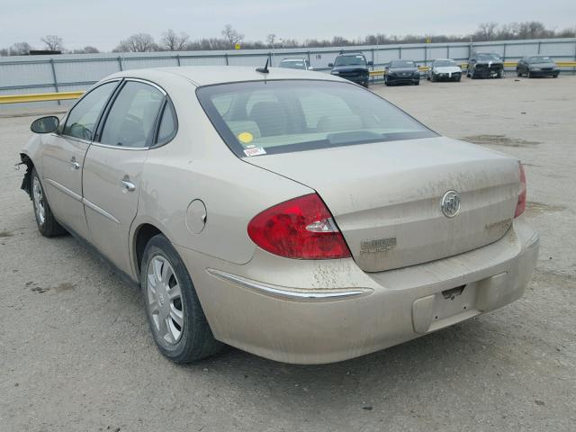 2G4WC582181374844 - 2008 BUICK LACROSSE C GOLD photo 3