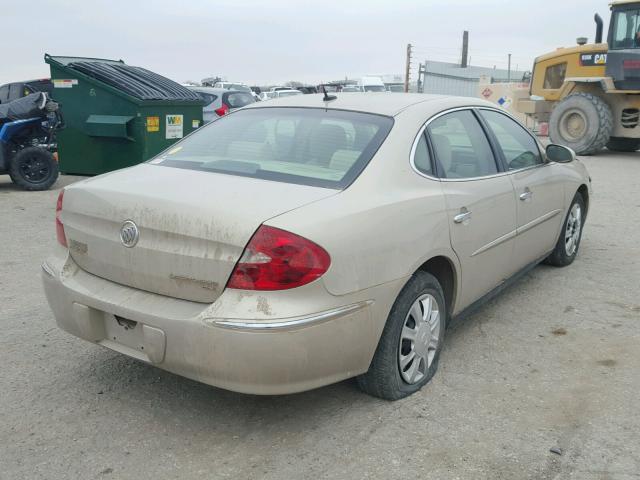 2G4WC582181374844 - 2008 BUICK LACROSSE C GOLD photo 4