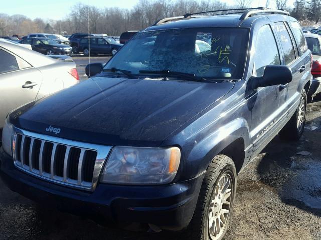 1J8GW58N04C164095 - 2004 JEEP GRAND CHER BLUE photo 2