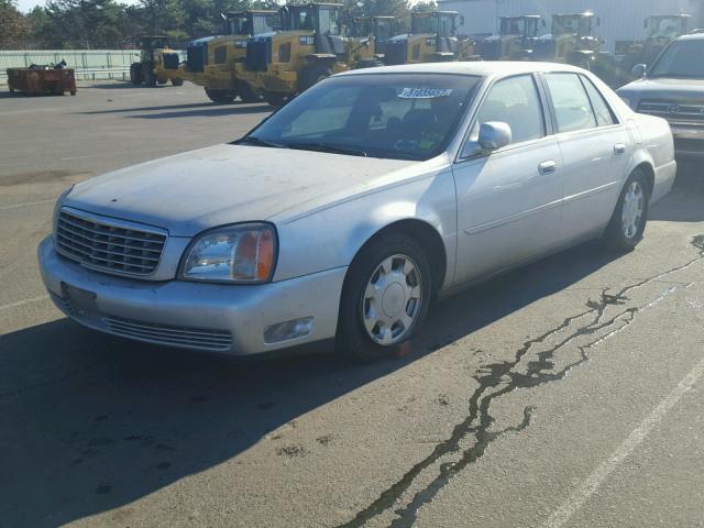 1G6KD54YXYU335073 - 2000 CADILLAC DEVILLE GRAY photo 2