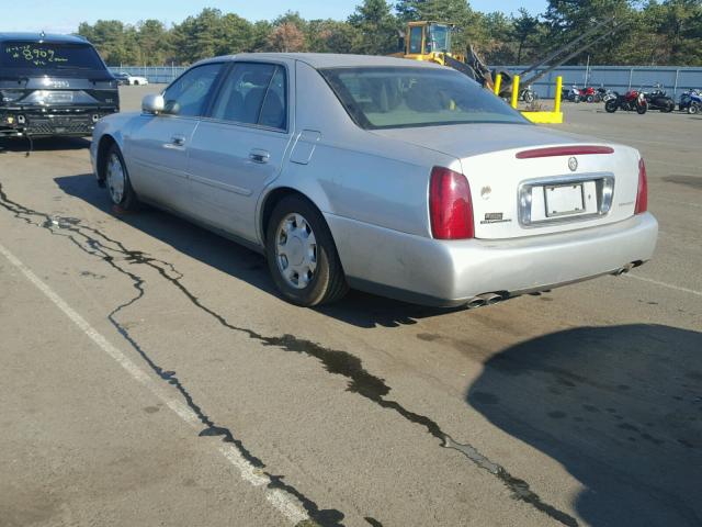 1G6KD54YXYU335073 - 2000 CADILLAC DEVILLE GRAY photo 3