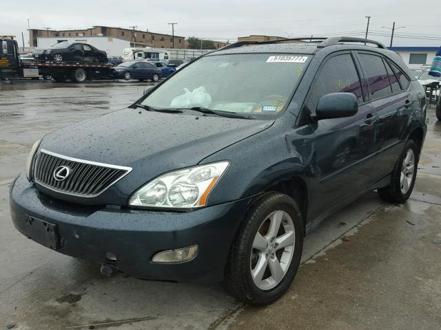 JTJGA31U540021962 - 2004 LEXUS RX 330 GREEN photo 2