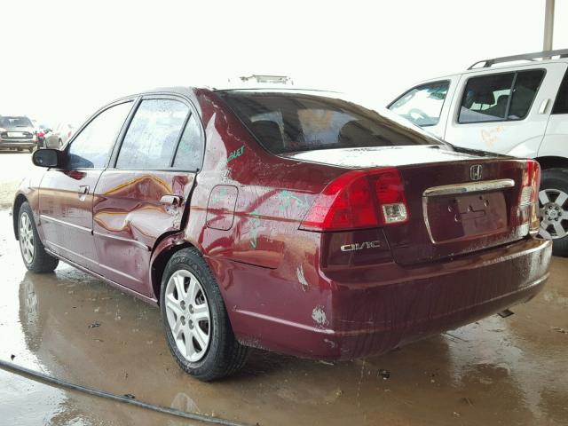 2HGES26753H575552 - 2003 HONDA CIVIC EX 栗色 照片 3