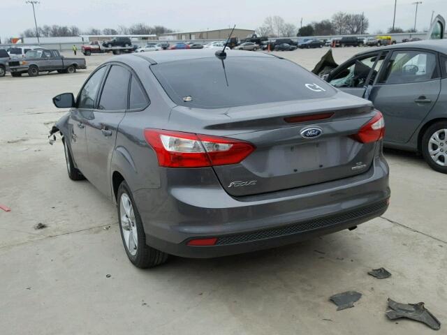 1FADP3F28EL451731 - 2014 FORD FOCUS SE GRAY photo 3