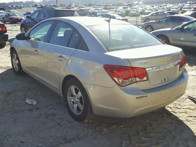 1G1PC5SB1D7160878 - 2013 CHEVROLET CRUZE LT GOLD photo 3