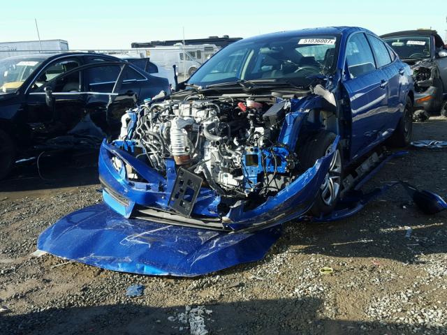 2HGFC2F57HH519619 - 2017 HONDA CIVIC LX BLUE photo 2