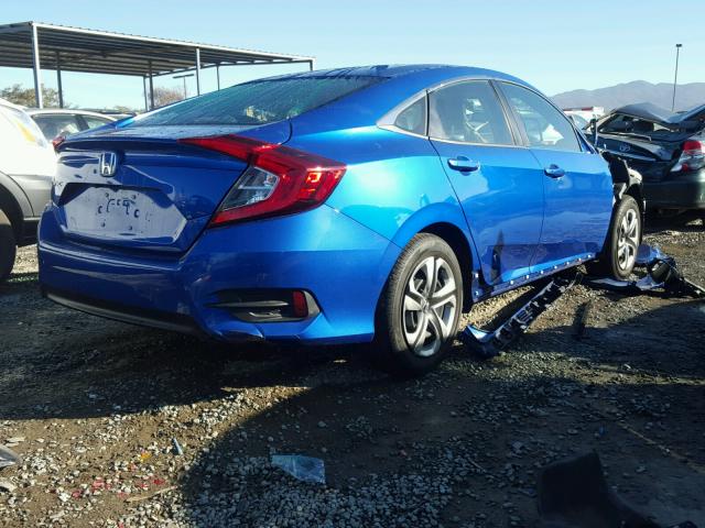 2HGFC2F57HH519619 - 2017 HONDA CIVIC LX BLUE photo 4