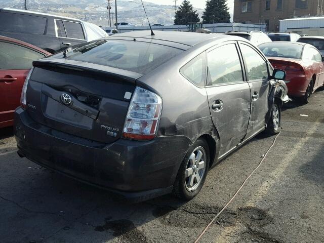 JTDKB20U673271414 - 2007 TOYOTA PRIUS GRAY photo 4