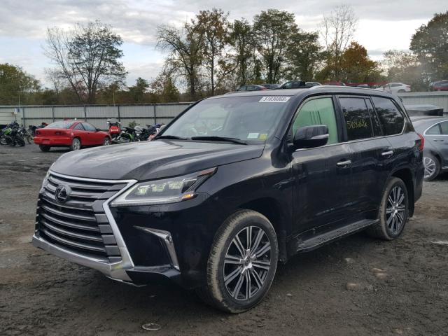 JTJHY7AX9J4263191 - 2018 LEXUS LX 570 BLACK photo 2