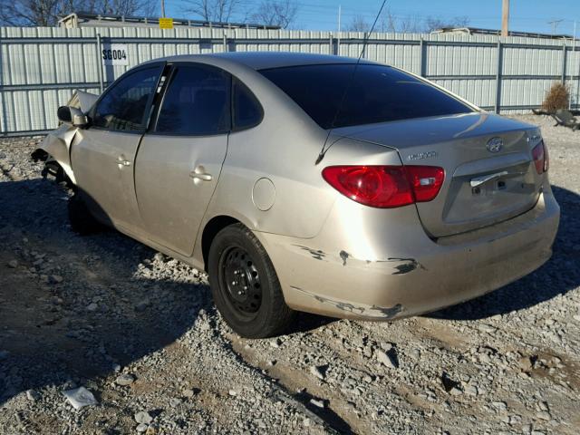 KMHDU46D77U022812 - 2007 HYUNDAI ELANTRA GL BEIGE photo 3