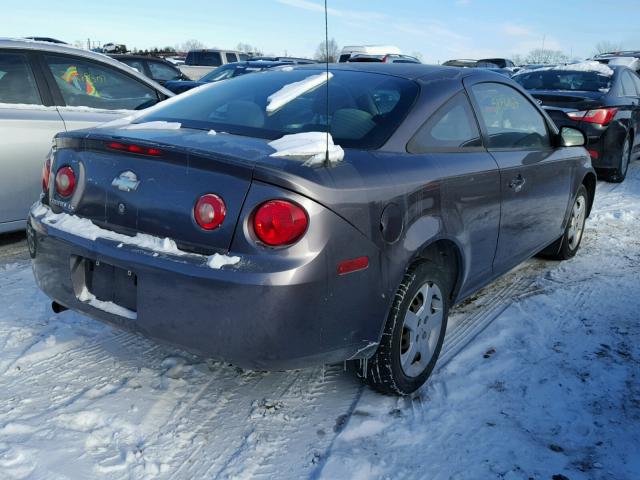 1G1AK15FX67607954 - 2006 CHEVROLET COBALT LS GRAY photo 4