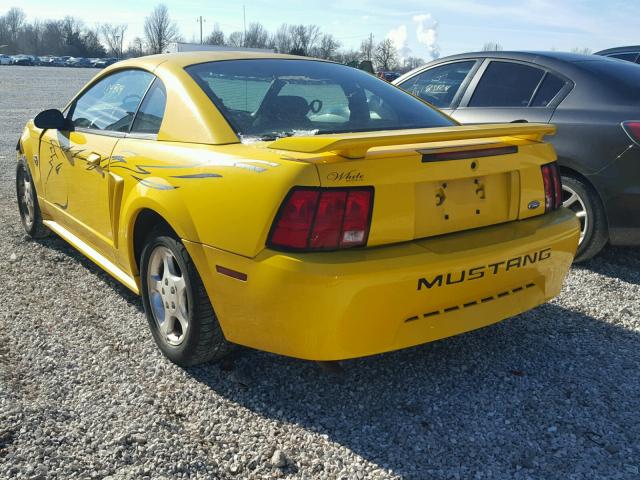 1FAFP40404F119028 - 2004 FORD MUSTANG YELLOW photo 3