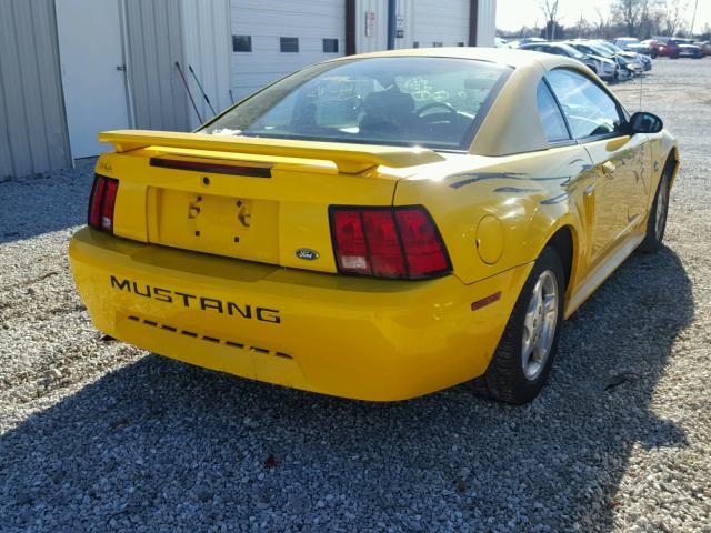 1FAFP40404F119028 - 2004 FORD MUSTANG YELLOW photo 4