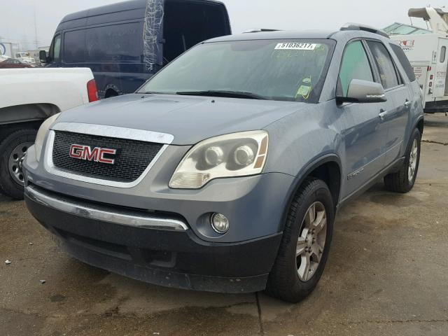 1GKER23738J203930 - 2008 GMC ACADIA SLT BLUE photo 2