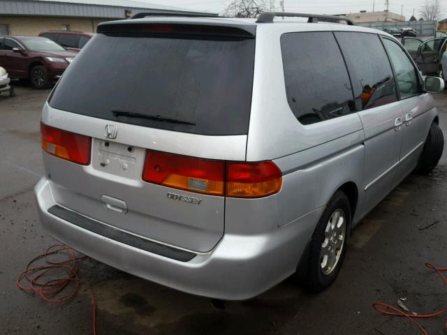 5FNRL18994B071096 - 2004 HONDA ODYSSEY EX SILVER photo 4