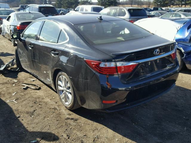 JTHBW1GG5E2049317 - 2014 LEXUS ES 300H BLACK photo 3