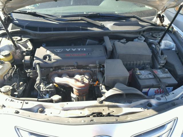 4T4BE46K68R032354 - 2008 TOYOTA CAMRY CE GRAY photo 7