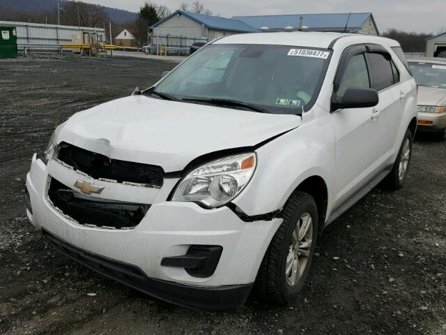 2GNFLCEK0C6155969 - 2012 CHEVROLET EQUINOX LS WHITE photo 2