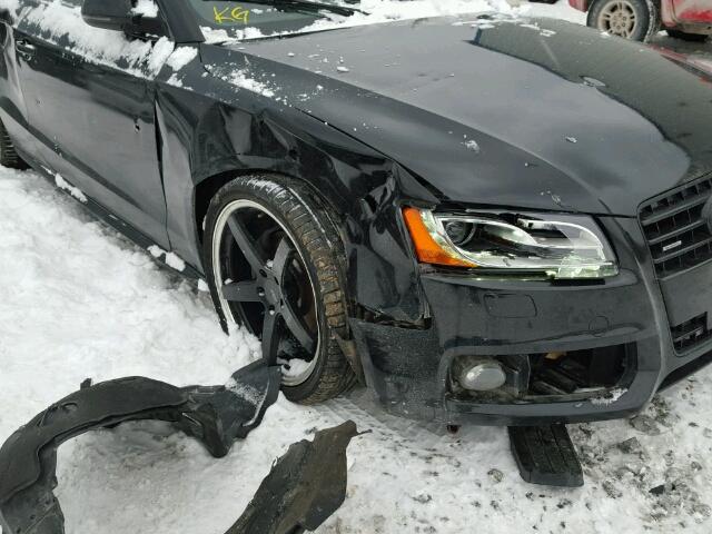 WAUDK68T49A048781 - 2009 AUDI A5 QUATTRO BLACK photo 9