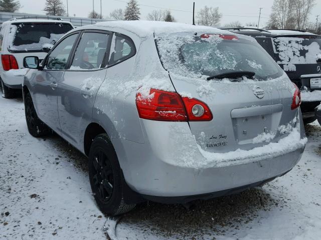 JN8AS58V28W101890 - 2008 NISSAN ROGUE S SILVER photo 3