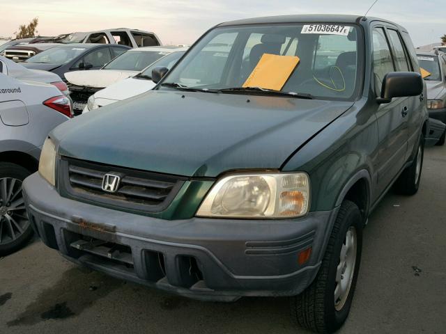 JHLRD18461S008640 - 2001 HONDA CR-V LX GREEN photo 2