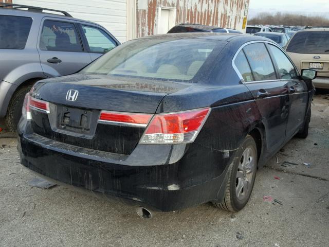 1HGCP2F45CA012966 - 2012 HONDA ACCORD LXP BLACK photo 4